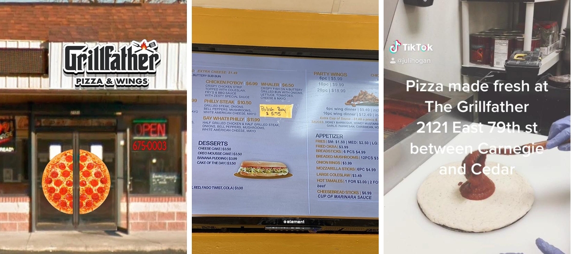 The GrillFather Pizza & Wings Menu